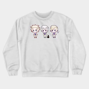 Hetalia Denmark Norway Iceland Pixel Art Crewneck Sweatshirt